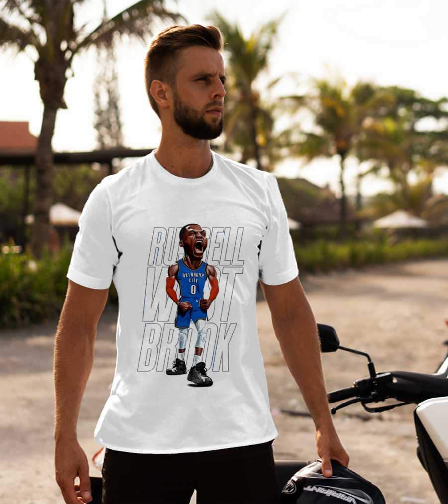 Russell Westbrook Oklahoma City Thunder 0 Basketball Scream T-Shirt