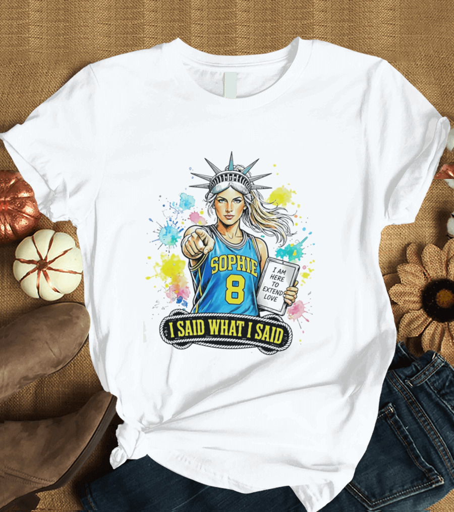 Sophie Cunningham Liberty Number 8 Jersey I Said What I Said Extend Love T-Shirt