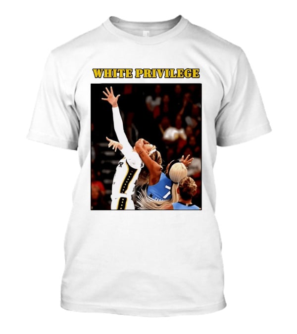 WHITE PRIVILEGE Sophie Cunningham DiJonai Carrington Basketball Confrontation T-Shirt