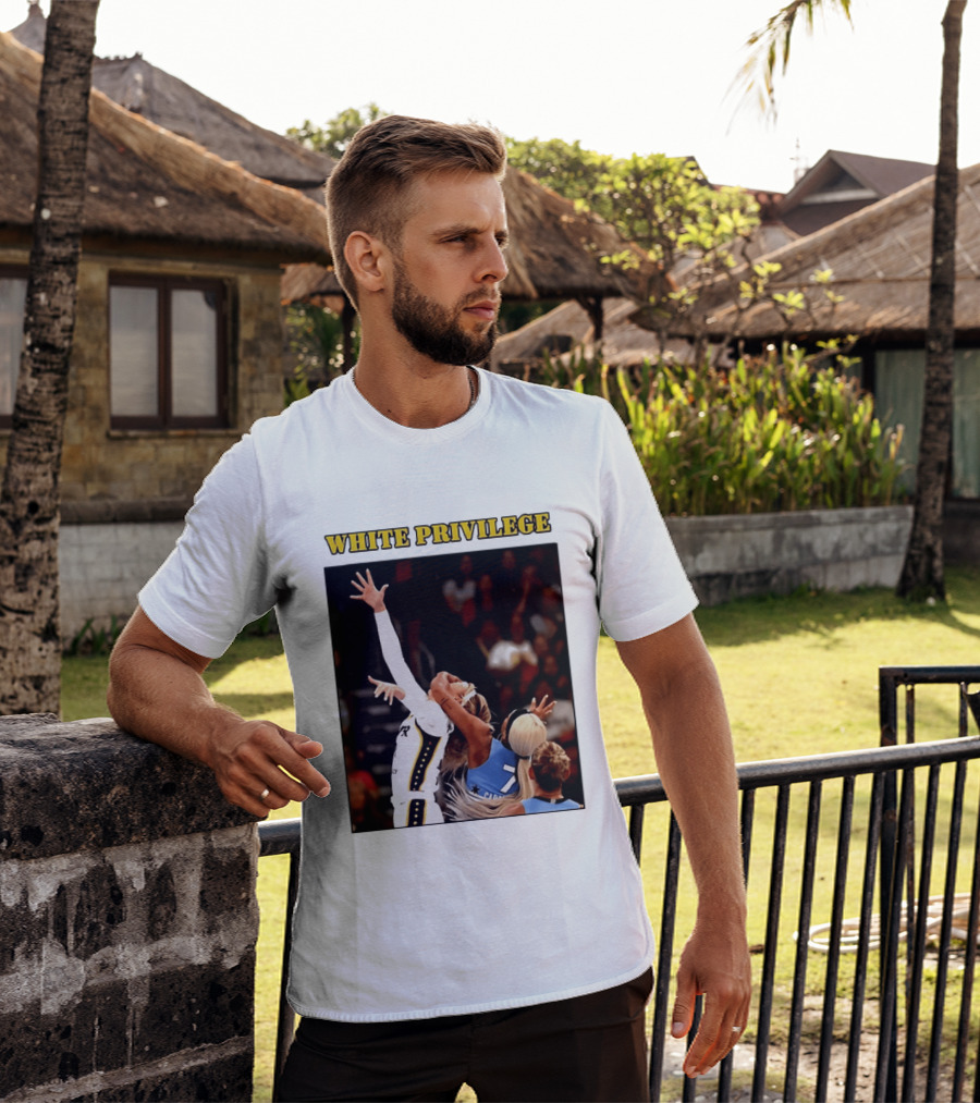 WHITE PRIVILEGE Sophie Cunningham DiJonai Carrington Basketball Confrontation T-Shirt
