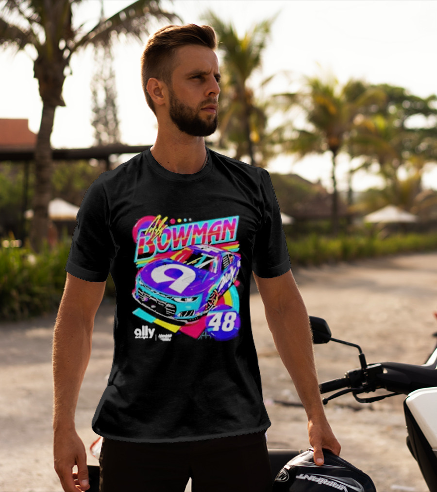 Alex Bowman 48 Ally Hendrick Motorsports Racing Car T-Shirt