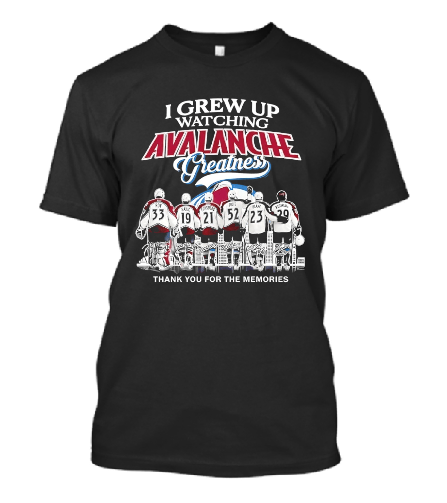 I Grew Up Ing Avalanche Greatness Thank You For The Memories 2026 T-Shirt