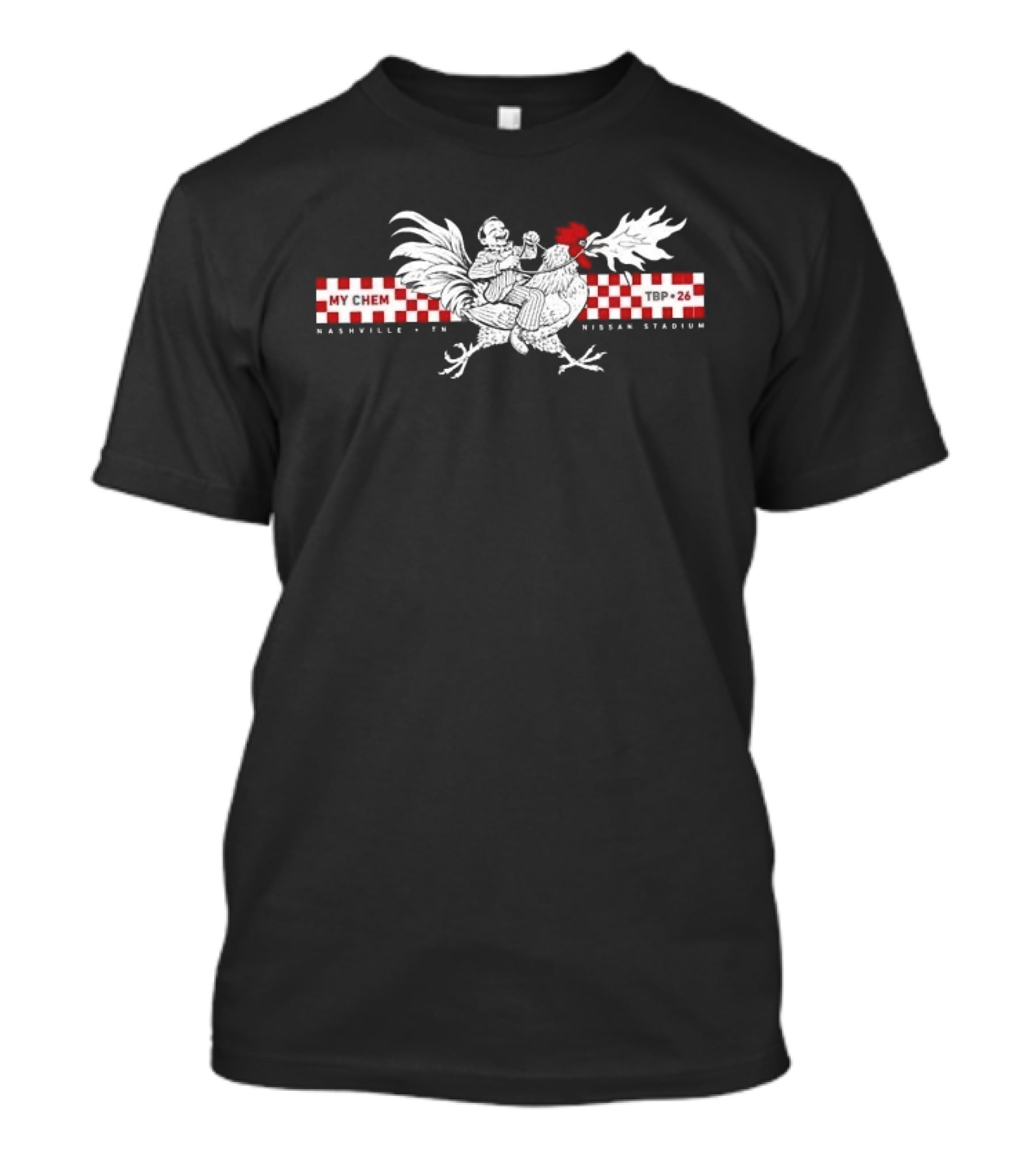 My Chemical Romance Nashville 2026 Event Nissan Stadium 13 August Man Riding Rooster T-Shirt