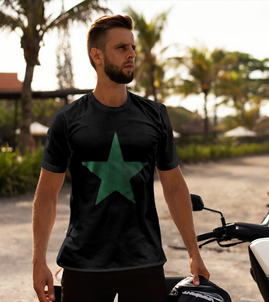 Justin Bieber World Star Imports Green Star T-Shirt