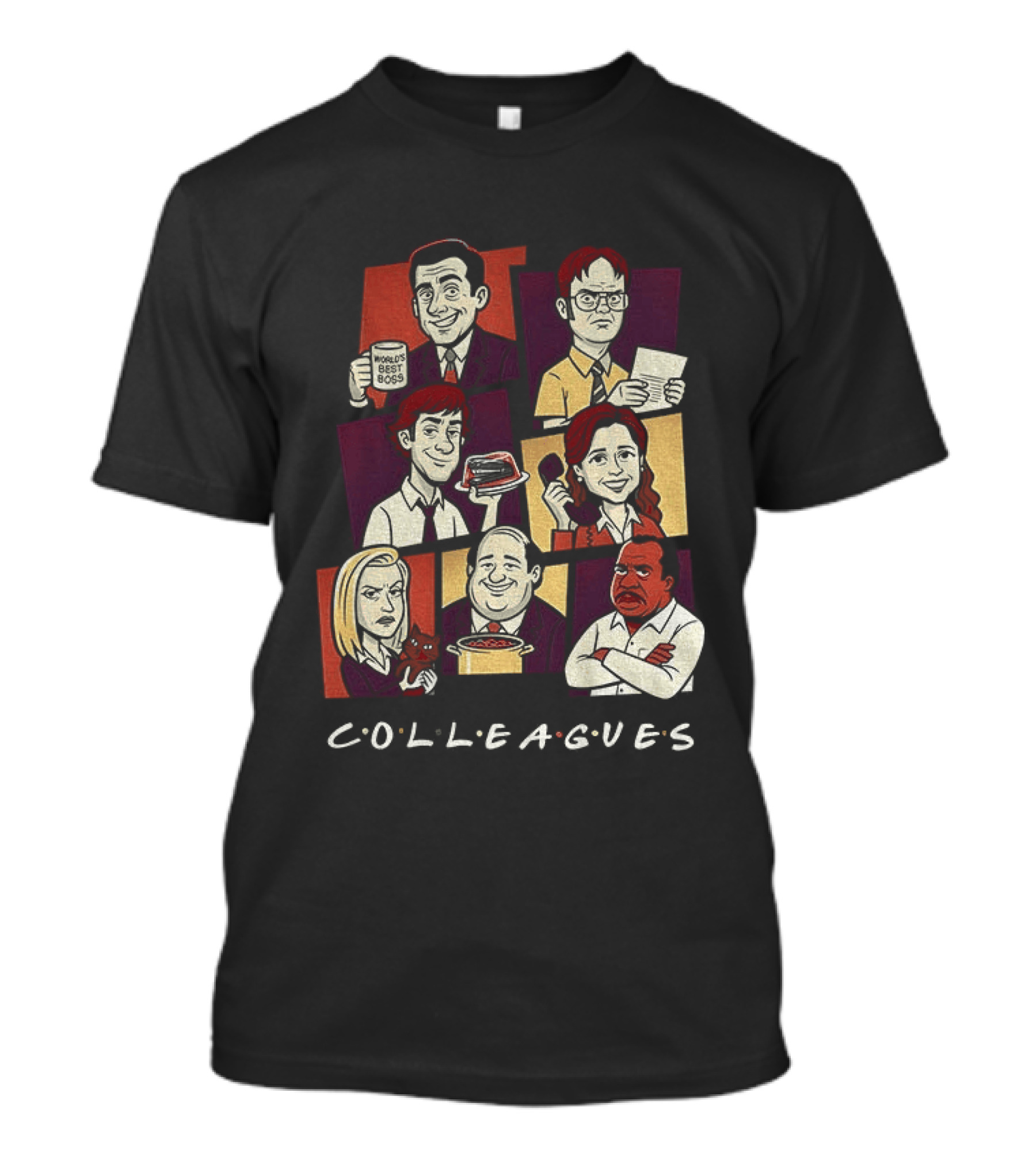 The Office Characters Colleagues Iconic TV Series Merch T-Shirt