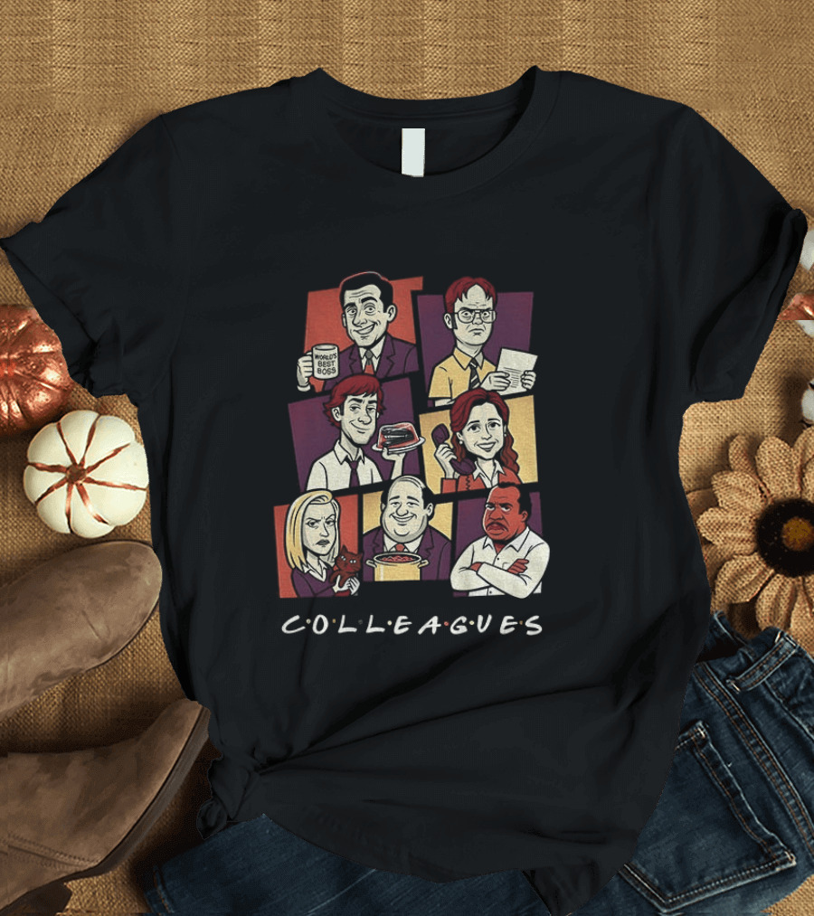 The Office Characters Colleagues Iconic TV Series Merch T-Shirt