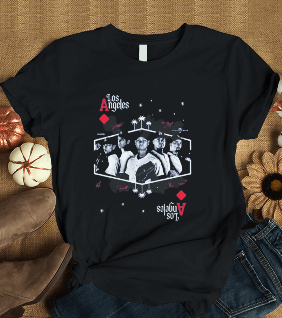 Los Angeles Aces Kike Hernandez Baseball Team Player Lineup T-Shirt