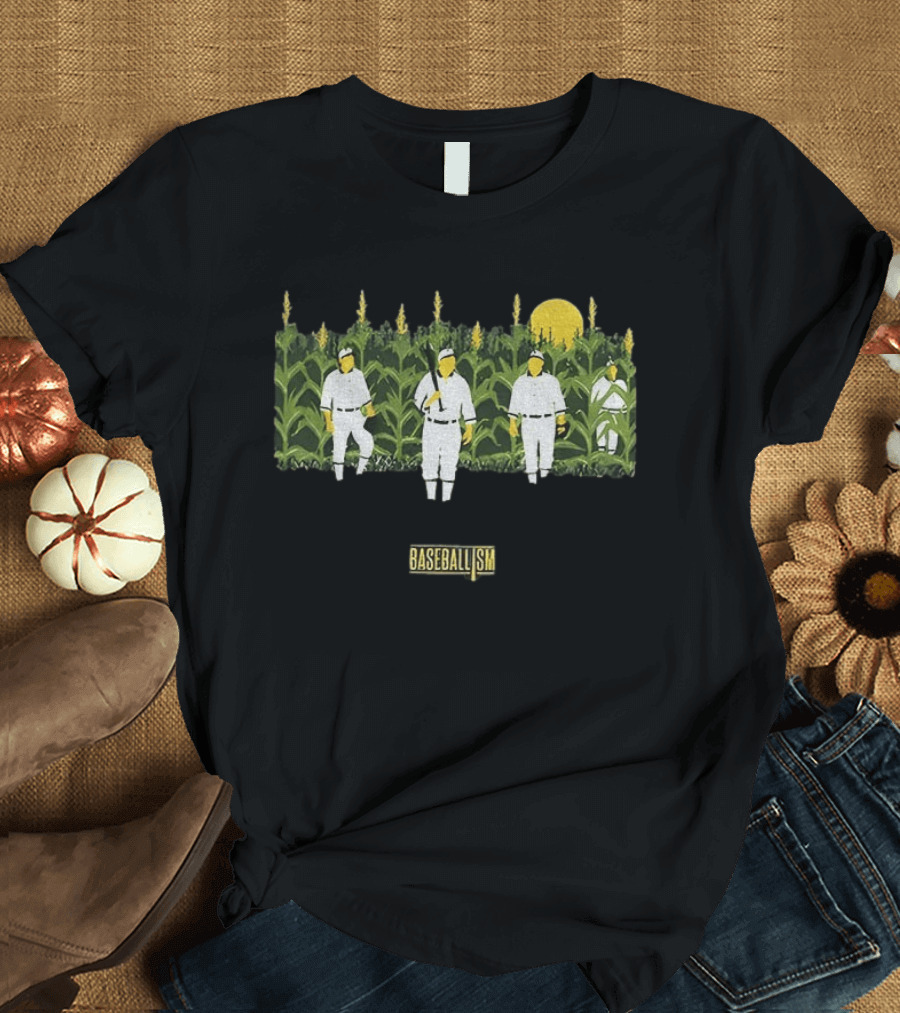 Phillies Vs Twins Field Of Dreams Baseballism Cornfield Players Sun T-Shirt
