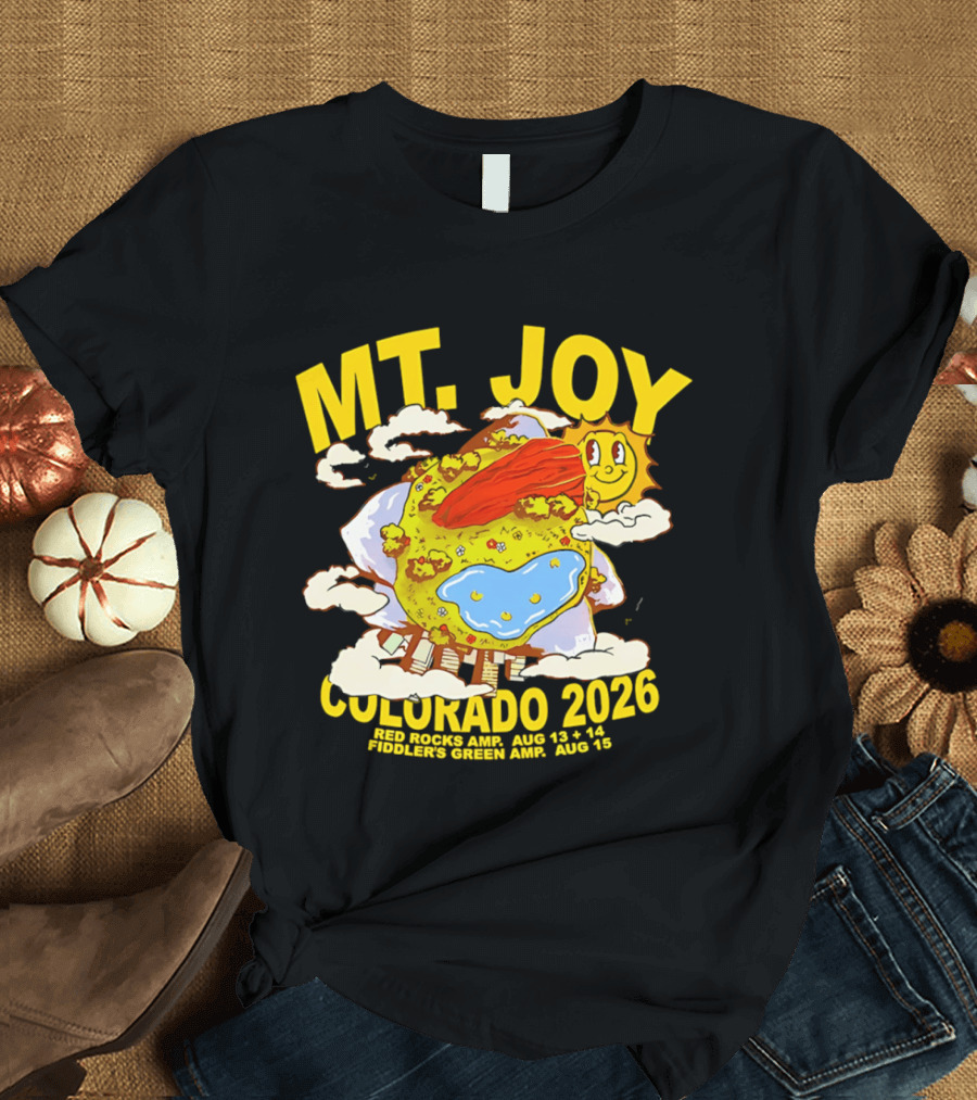 MT. Joy Colorado 2026 Red Rocks Amphitheater August 13 14 Fiddler's Green August 15 T-Shirt