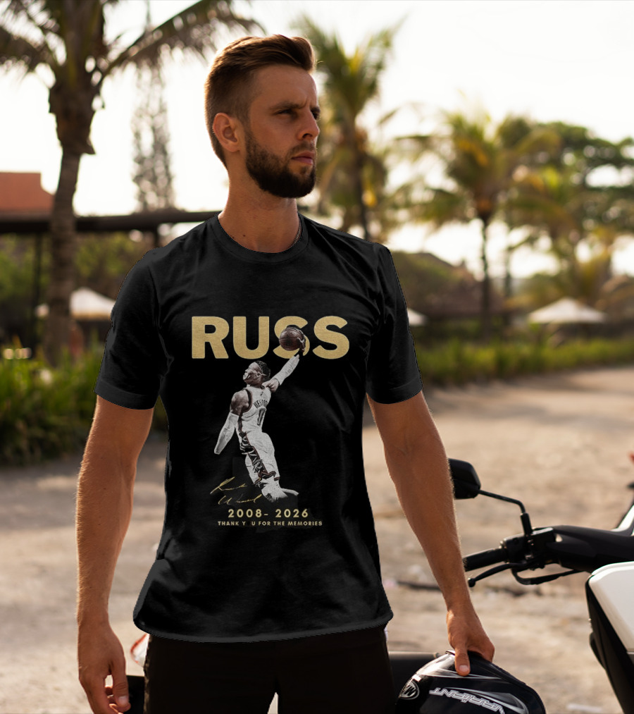 RUSS Russell Westbrook 2008 2026 Thank You For The Memories T-Shirt