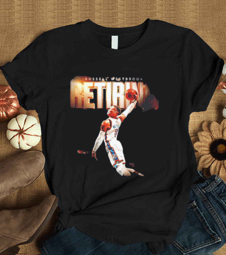 Russell Westbrook Retiring OKC Thunder Legend Dunk T-Shirt
