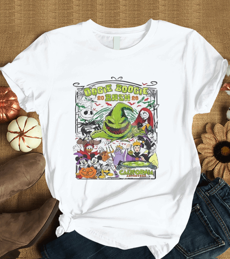 Oogie Boogie Bash 2026 Disney California Adventure Halloween Characters T-Shirt