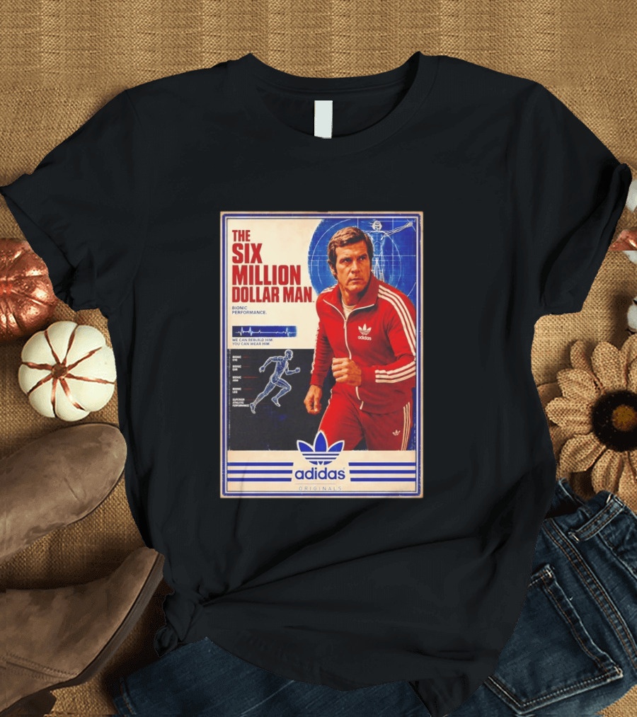 The Six Million Dollar Man Adidas Bionic Performance Originals T-Shirt