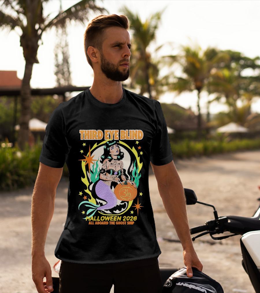 Third Eye Blind Halloween 2026 Mermaid All Aboard The Ghost Ship T-Shirt