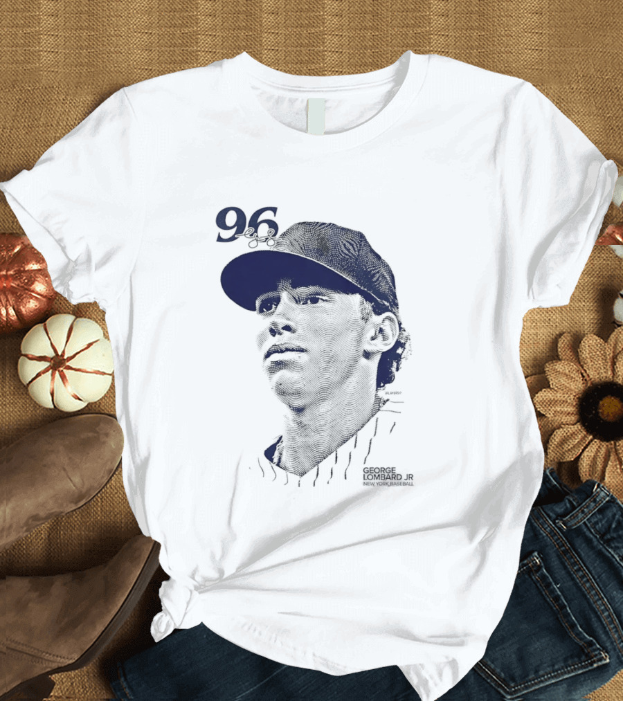 George Lombard Jr. 96 New York Yankees Baseball Lineage Series T-Shirt
