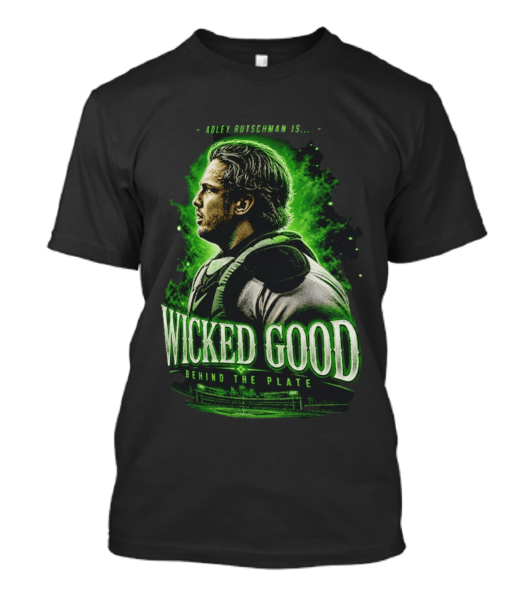 Adley Rutschman Wicked Good Behind The Plate Boston Red Sox Catcher T-Shirt