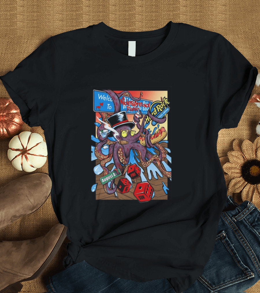 Widespread Panic Atlantic City Hard Rock Hotel And Casino August 14 16 2026 Event T-Shirt