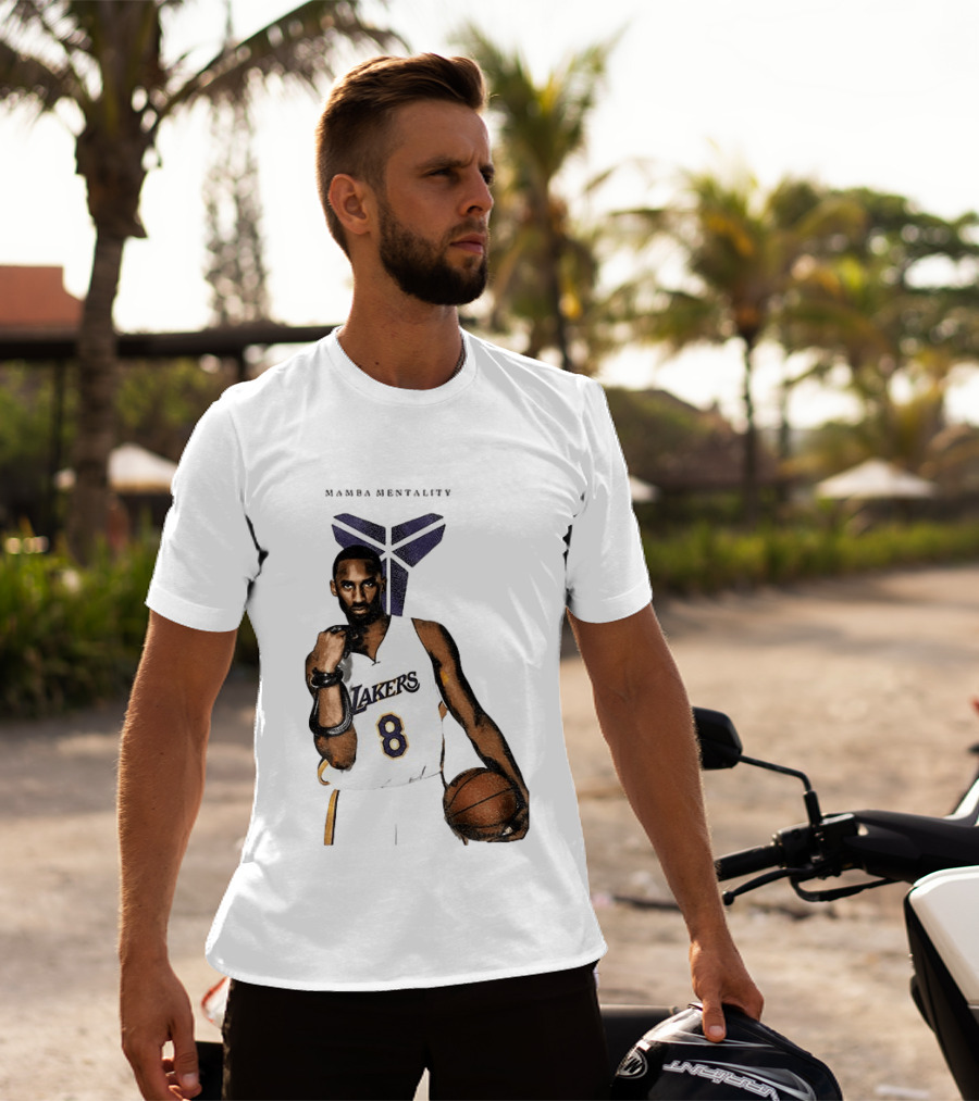 Kobe Bryant Mamba Mentality Los Angeles Lakers 8 Basketball Player T-Shirt