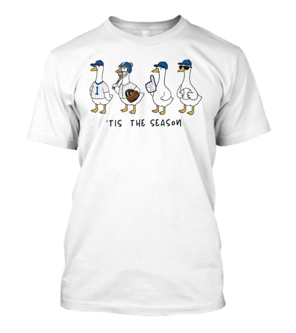 Tis The Season Baseball Geese Go Team Sports Play Ball T-Shirt