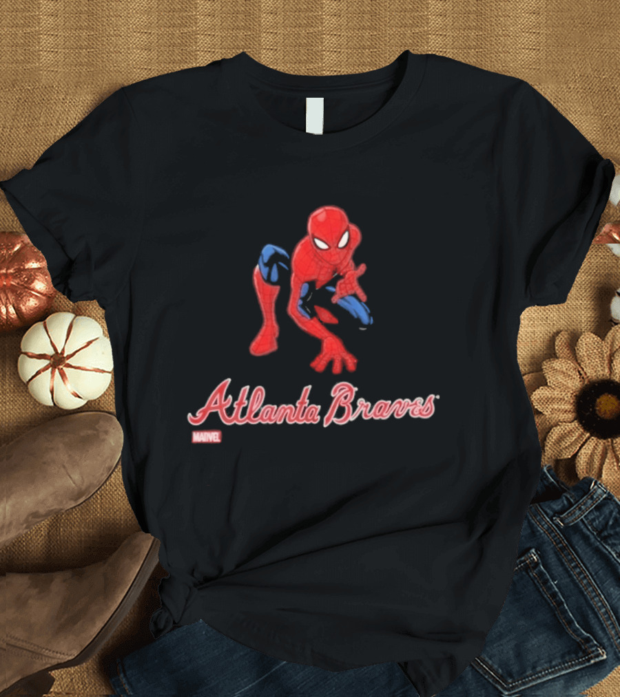 Atlanta Braves Spider Man Collaboration Marvel 2026 Brand New Day T-Shirt