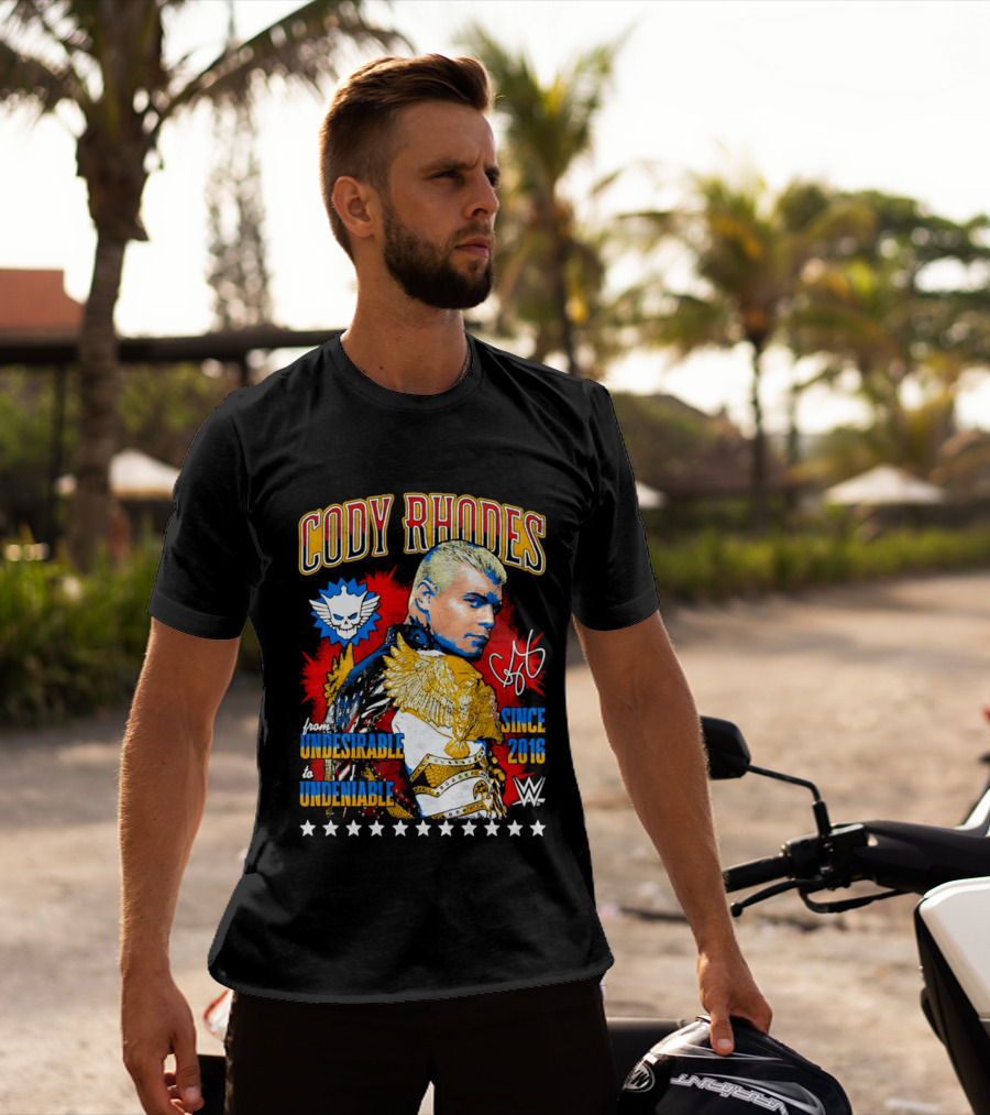 Cody Rhodes Unbreakable Since 2008 WWE Star Signature T-Shirt