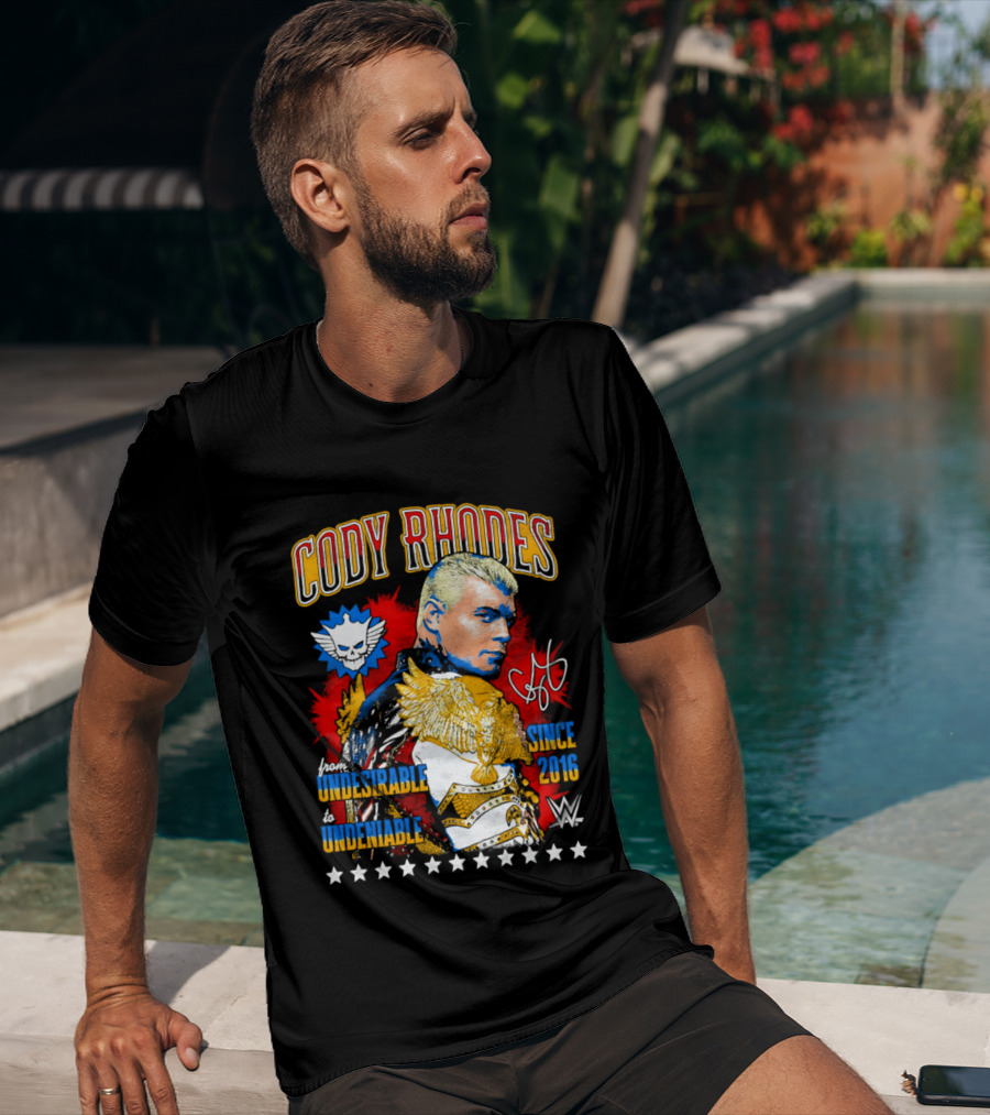Cody Rhodes Unbreakable Since 2008 WWE Star Signature T-Shirt