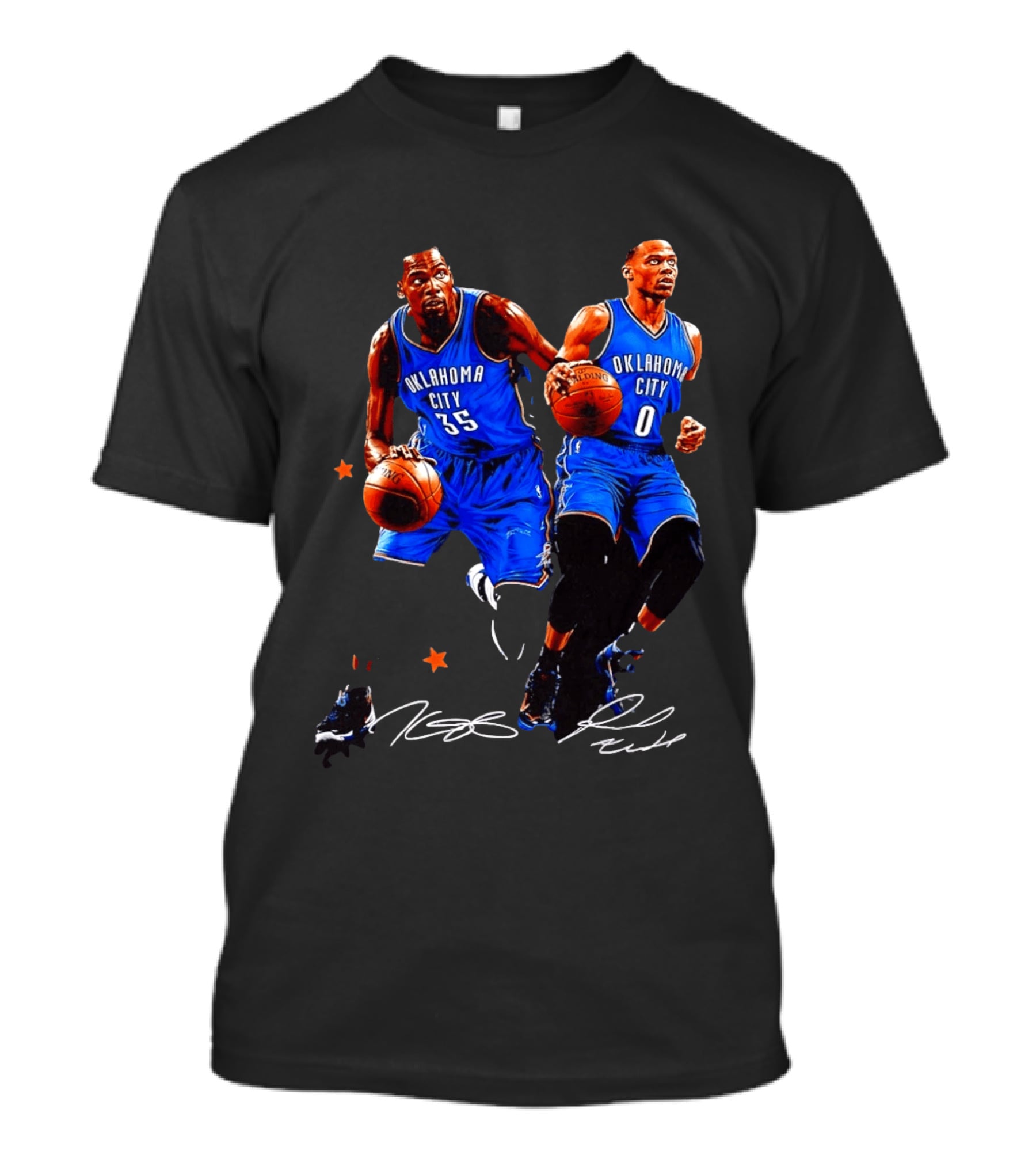 Russell Westbrook Kevin Durant Oklahoma City Thunder NBA 35 0 T-Shirt