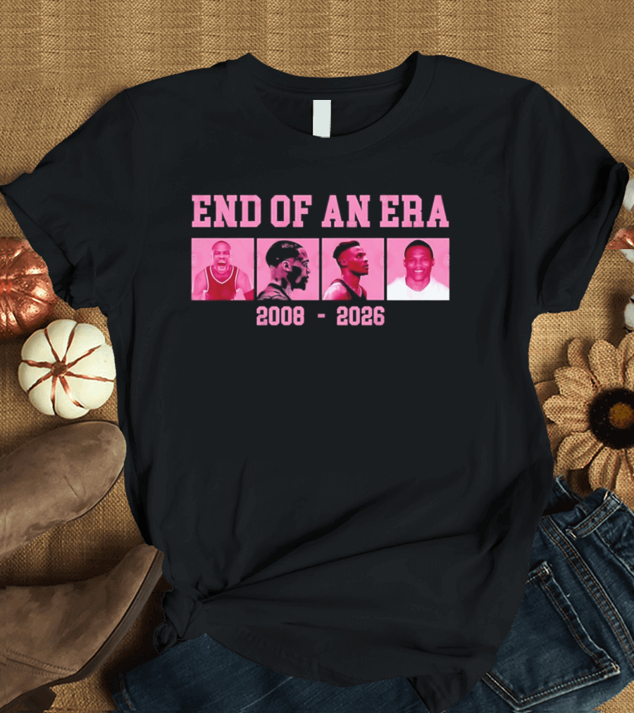 Russell Westbrook End Of An Era 2008 2026 Basketball Legends T-Shirt
