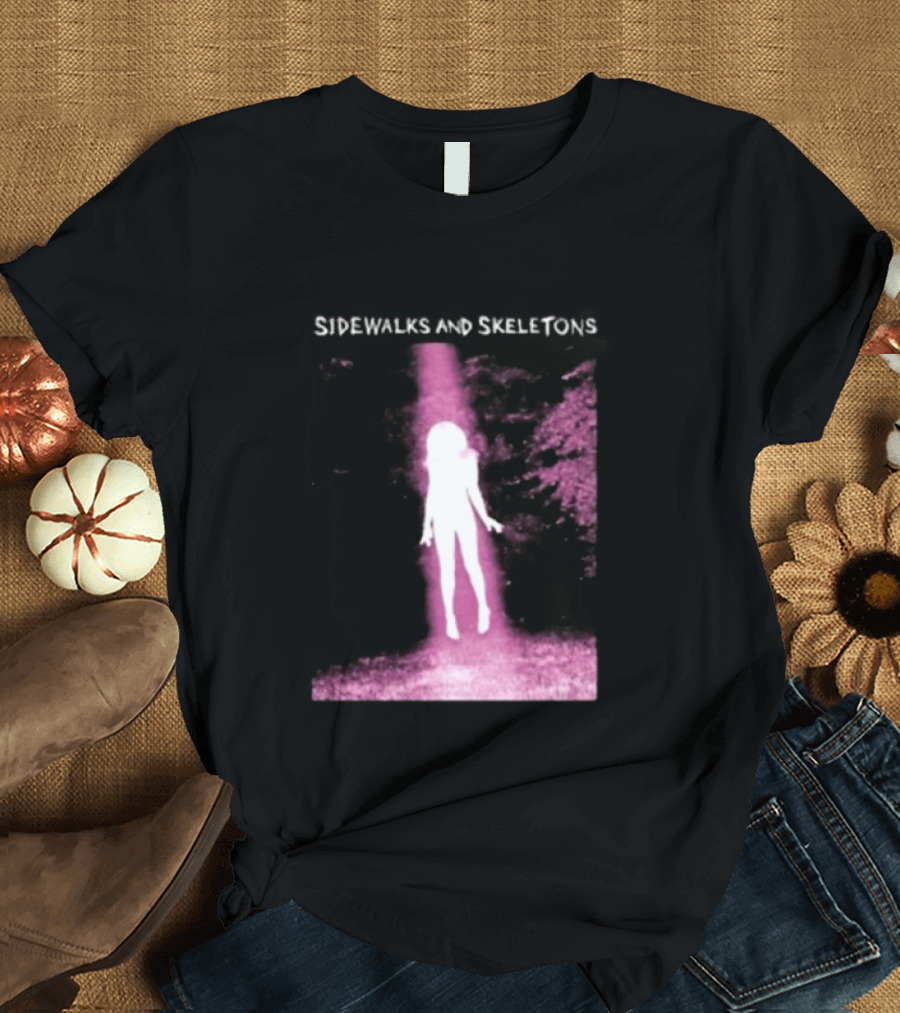 Sidewalks And Skeletons Ethereal Gothic Aesthetic Phantom Scene T-Shirt