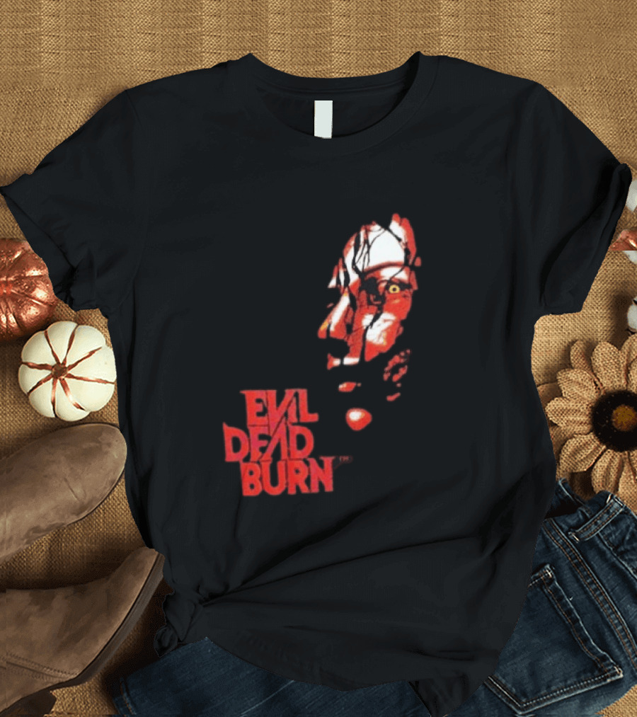 Halloween Horror Nights 2026 Evil Dead Burn Face Red T-Shirt