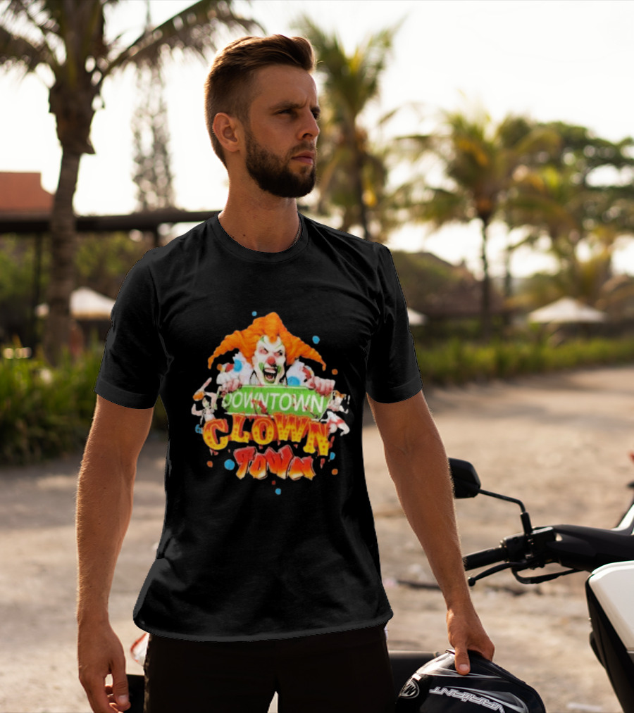 Halloween Horror Nights Downtown Clown Town Creepy Carnival Clown T-Shirt