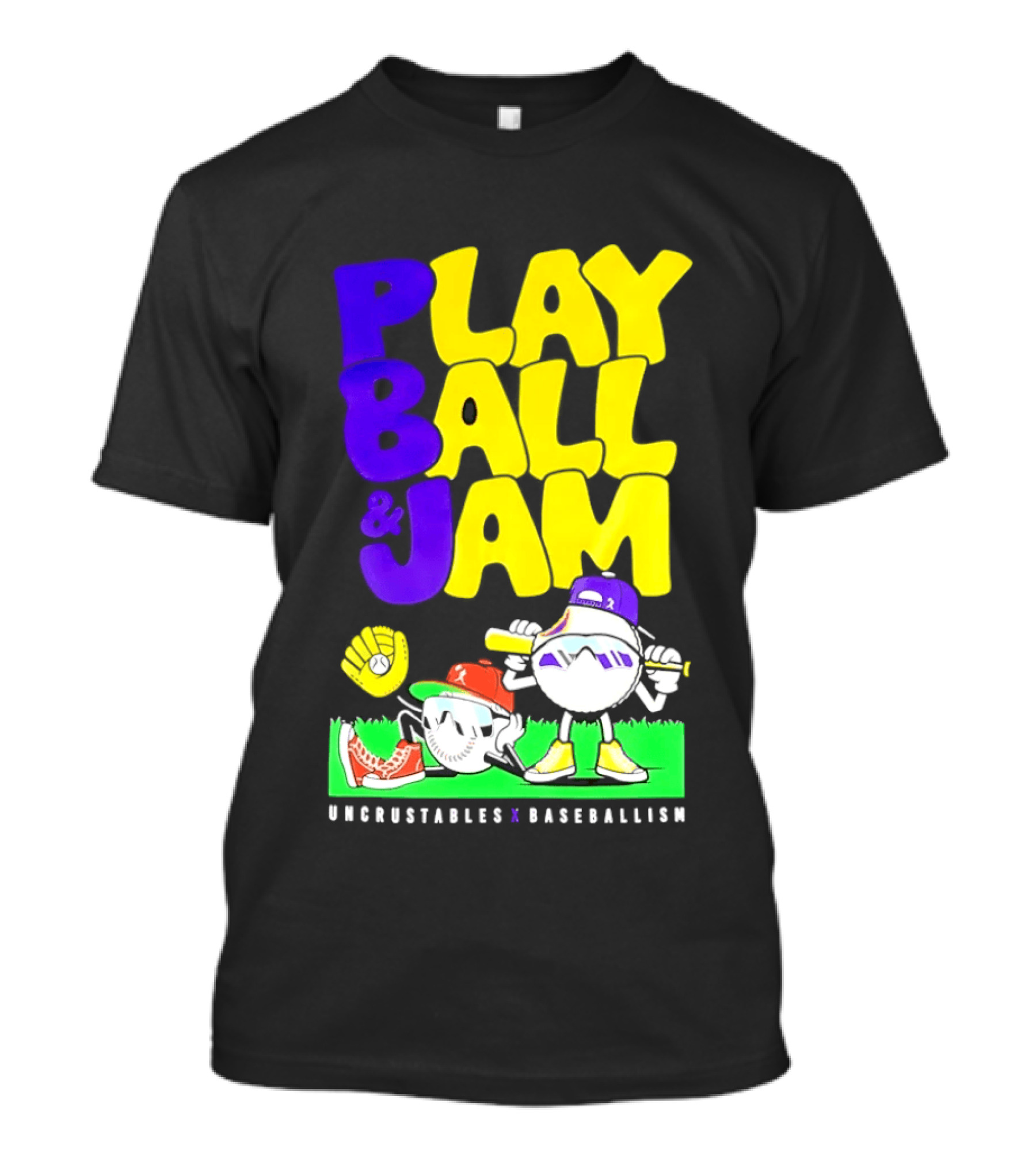 Play Ball Jam Uncrustables Baseball Fun T-Shirt