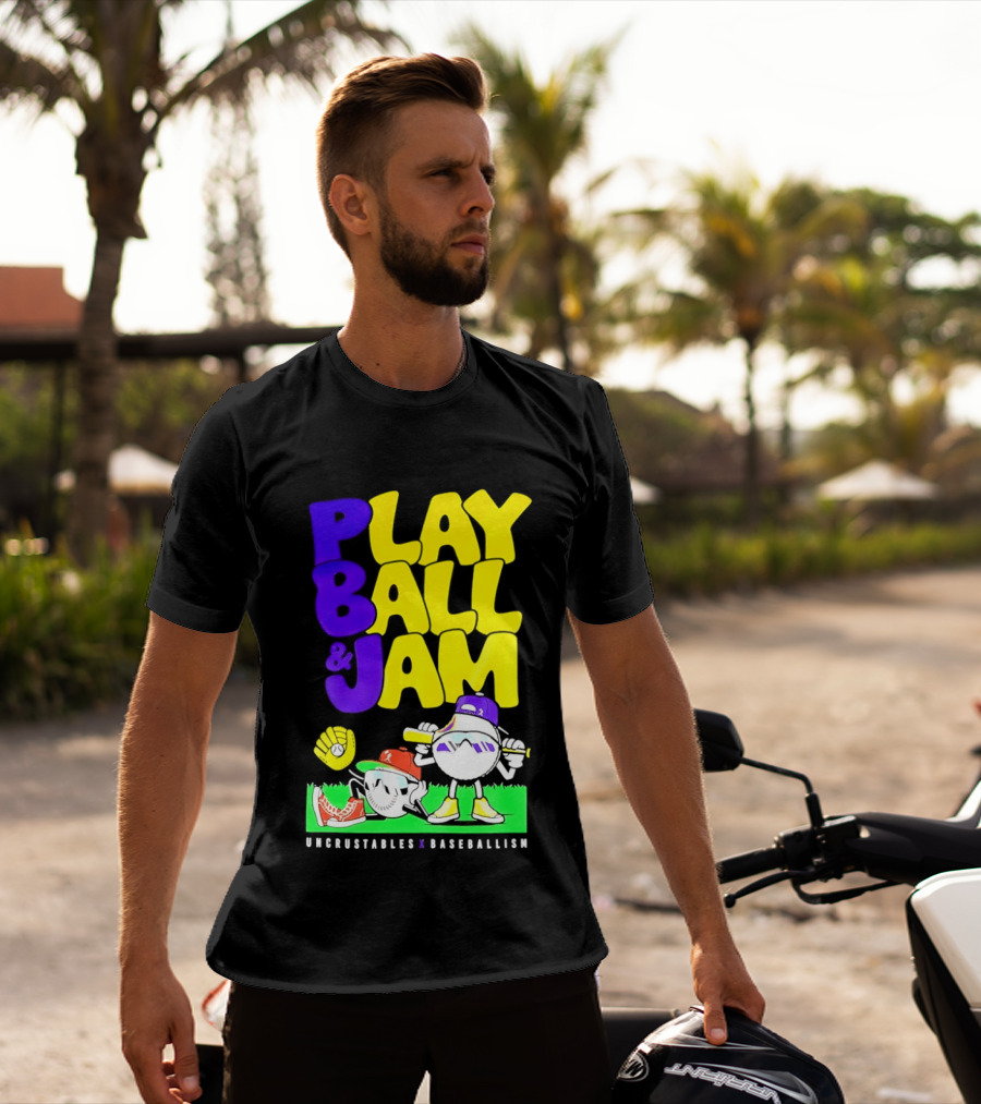 Play Ball Jam Uncrustables Baseball Fun T-Shirt