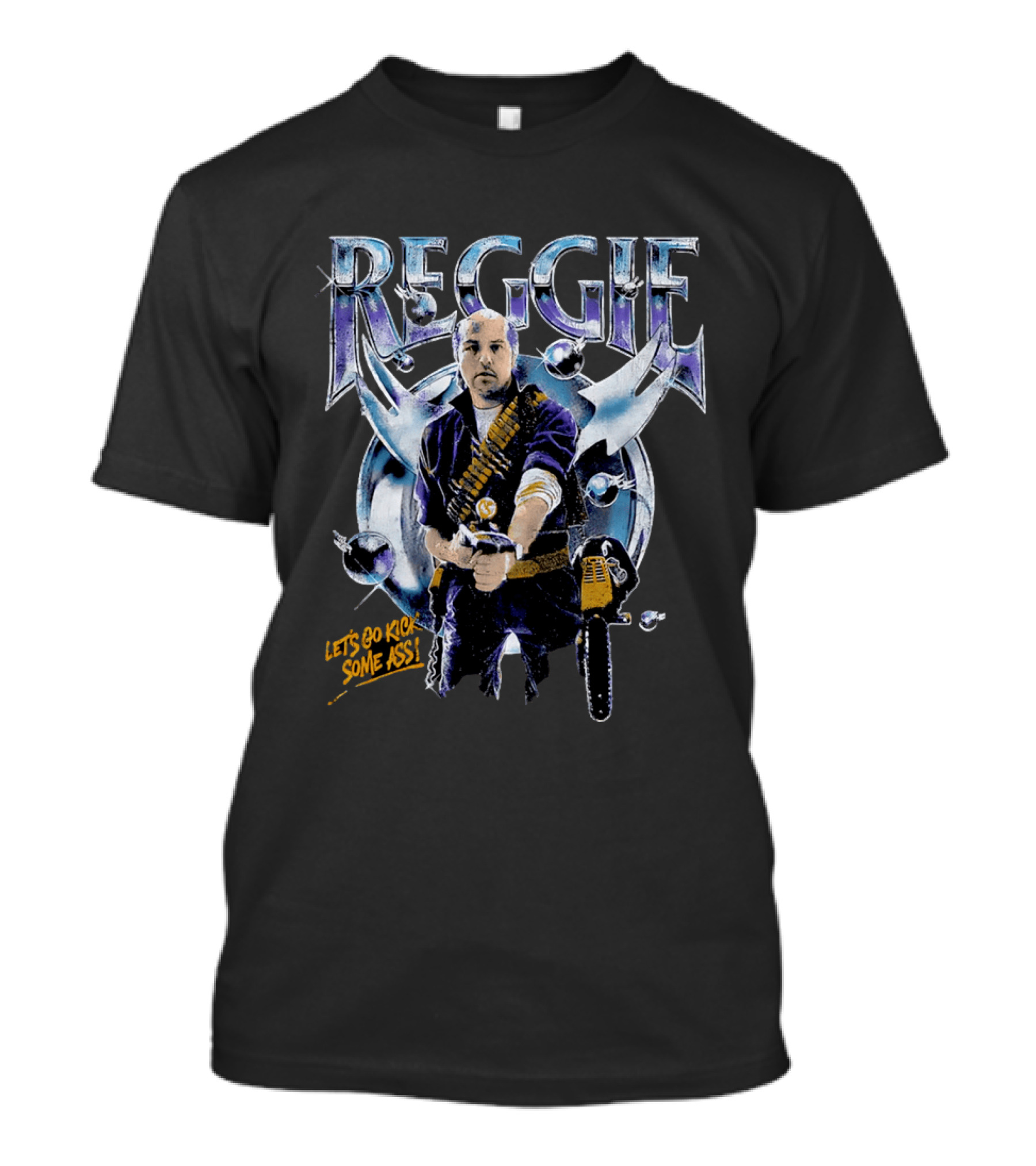 Reggie Let's Go Kick Some Ass Phantasm Retro Movie T-Shirt