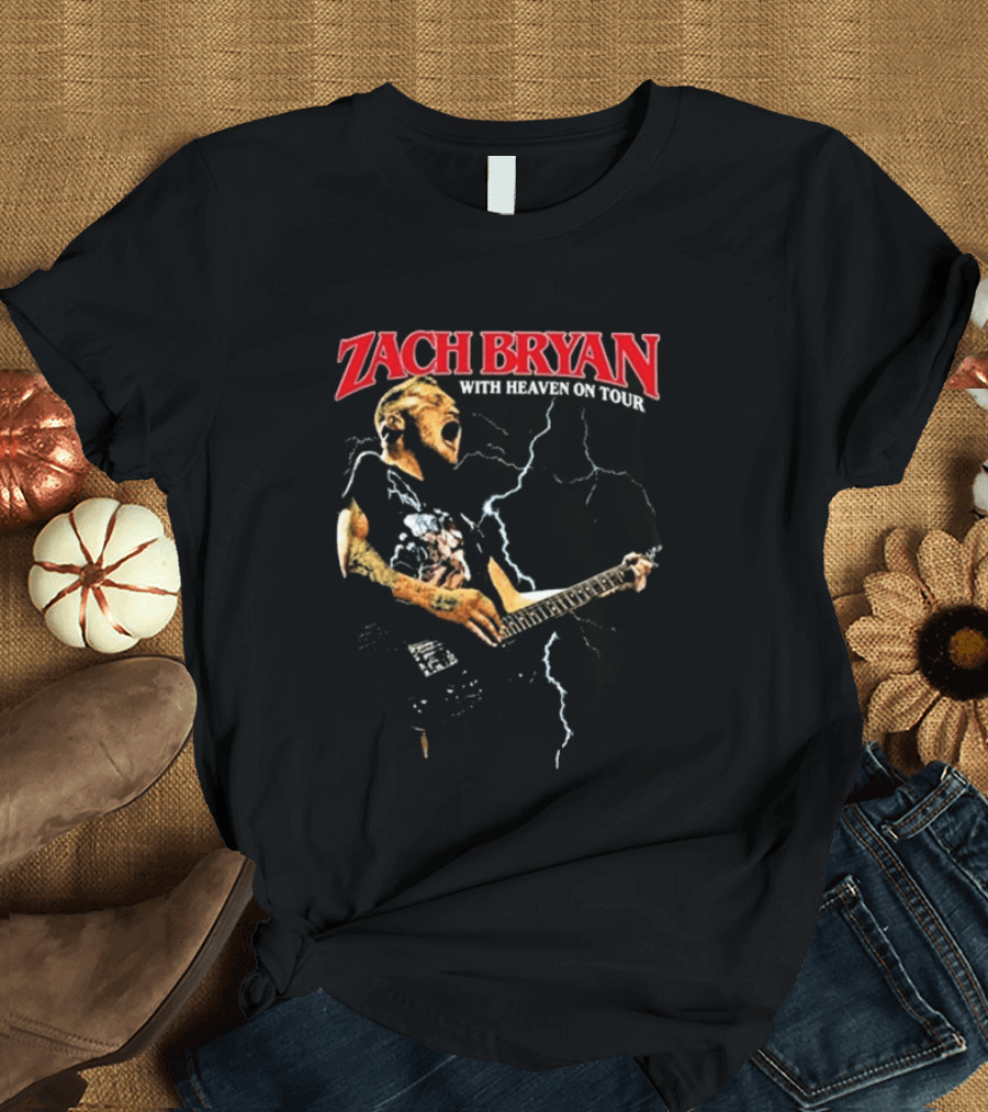 Zach Bryan With Heaven On Tour Live 8.13.2026 Empower Field Mile High Denver Co T-Shirt