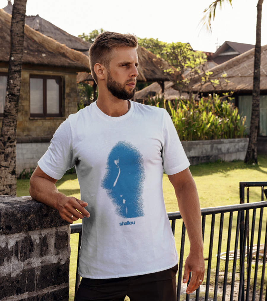 Ambient Inks Shallou Silhouette Blue Profile T-Shirt
