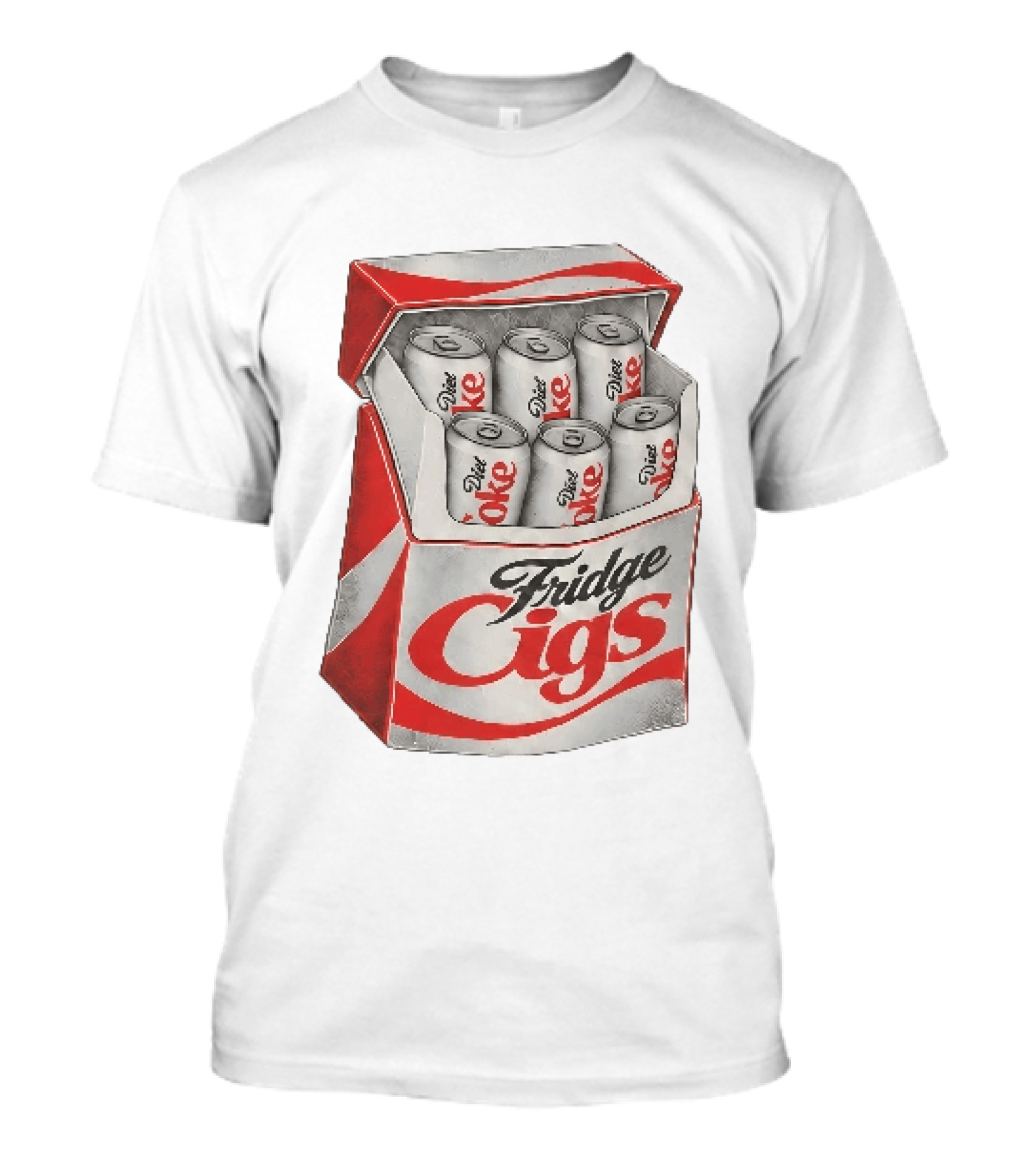 Fridge Cigs Box With Diet Coke Cans T-Shirt