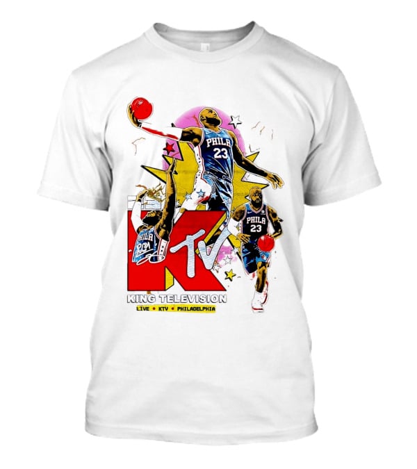 King Television Philadelphia 23 Philadelphia 76ers NBA KTV MTV Live T-Shirt