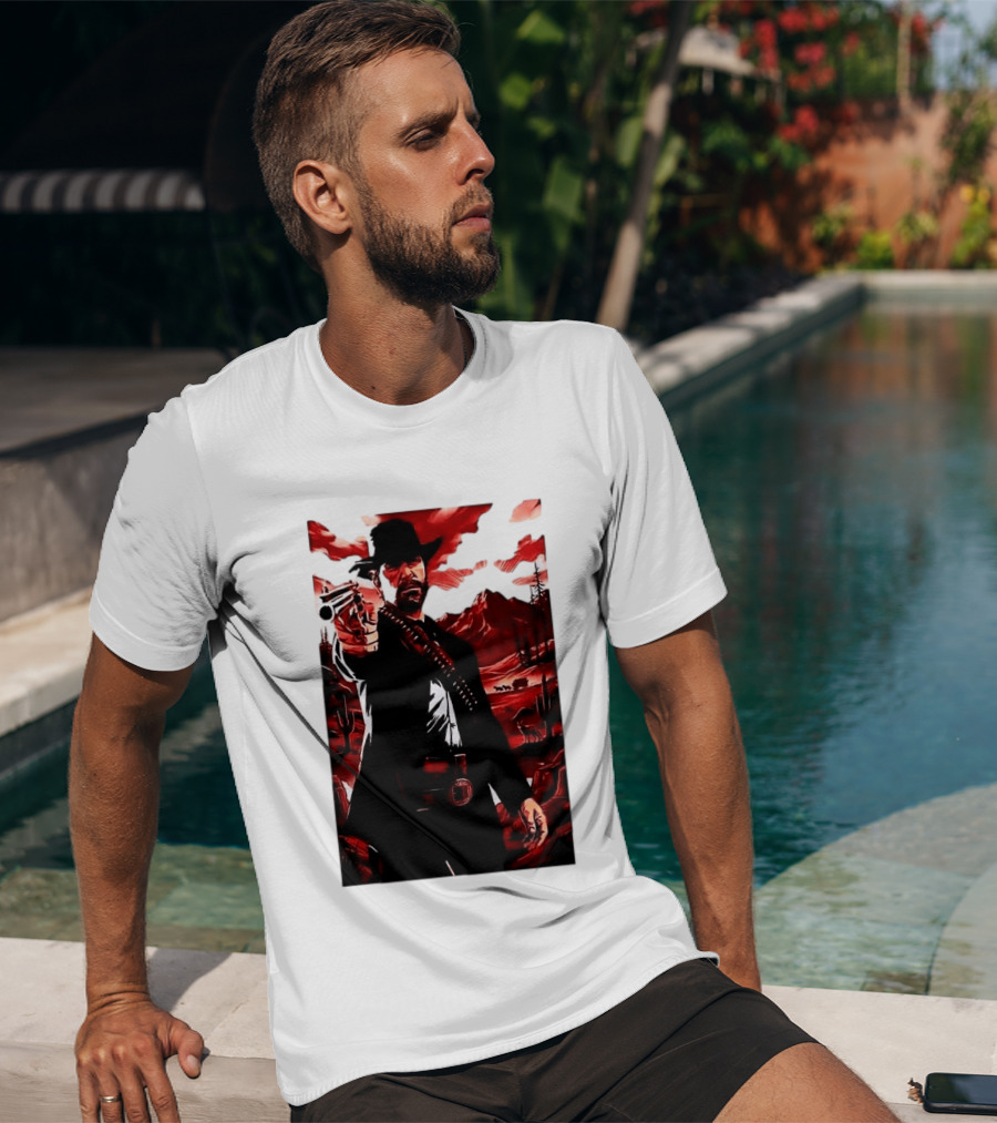 Red Dead Redemption 2 Cowboy Illustration Best Game Ever Made T-Shirt