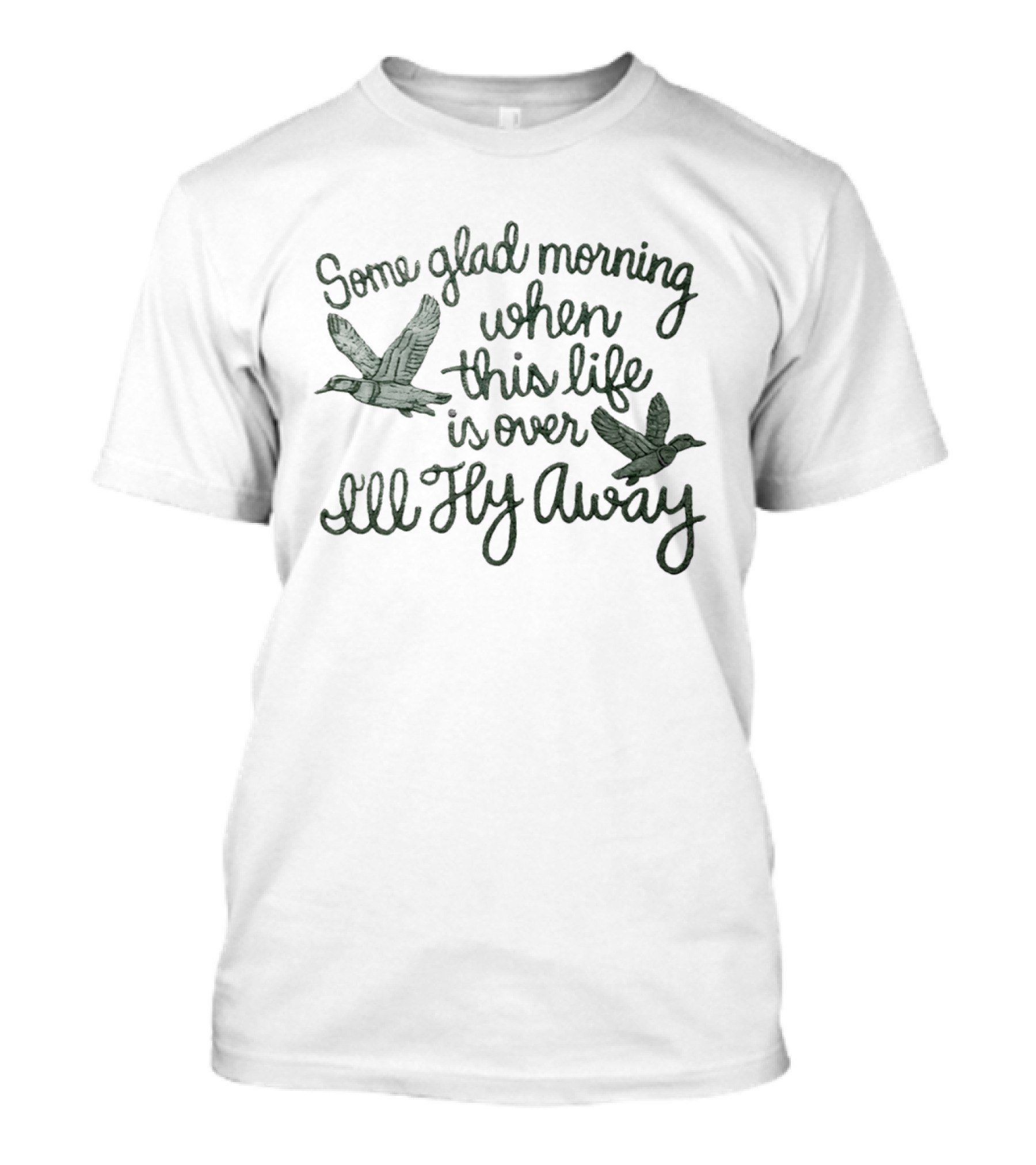 Some Glad Morning When This Life Is Over I'll Fly Away Bird Ducks T-Shirt