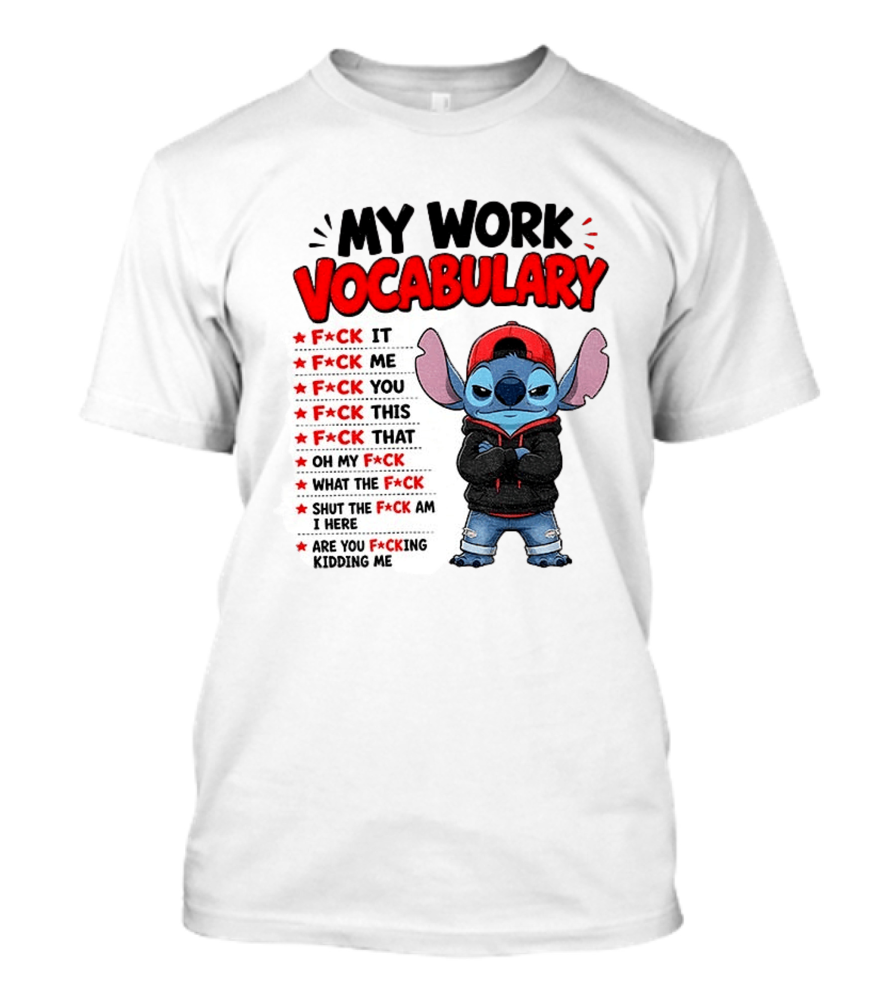 Stitch My Work Vocabulary F*ck It You This That Are You Kidding Me T-Shirt