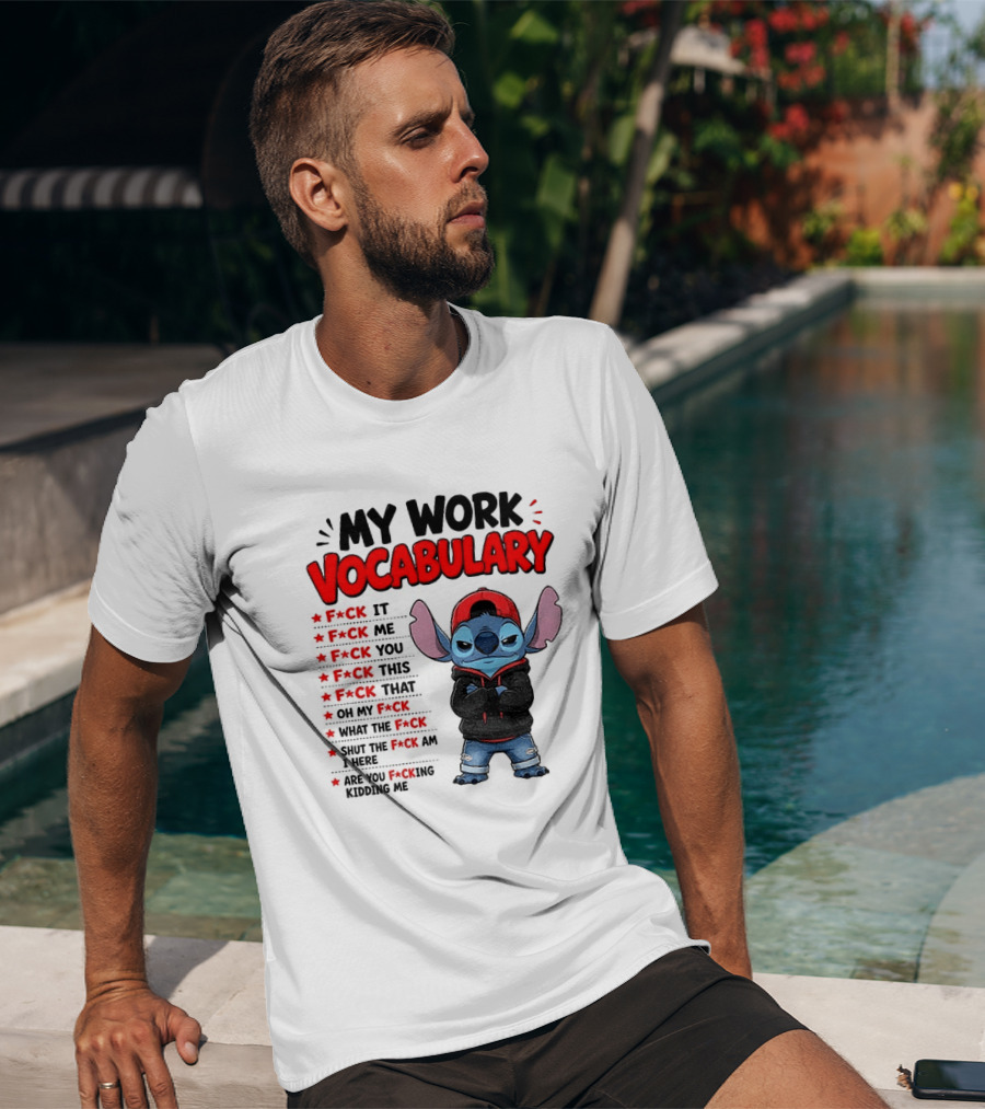 Stitch My Work Vocabulary F*ck It You This That Are You Kidding Me T-Shirt