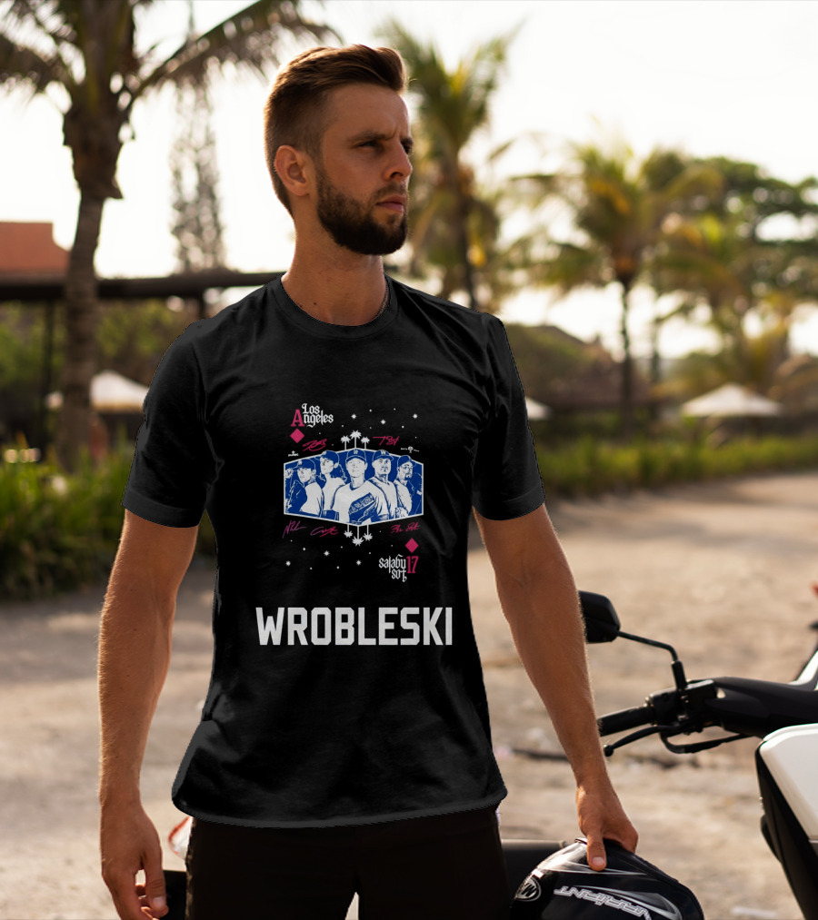 Los Angeles Dodgers 2026 Aces Wrobleski Team Players T-Shirt