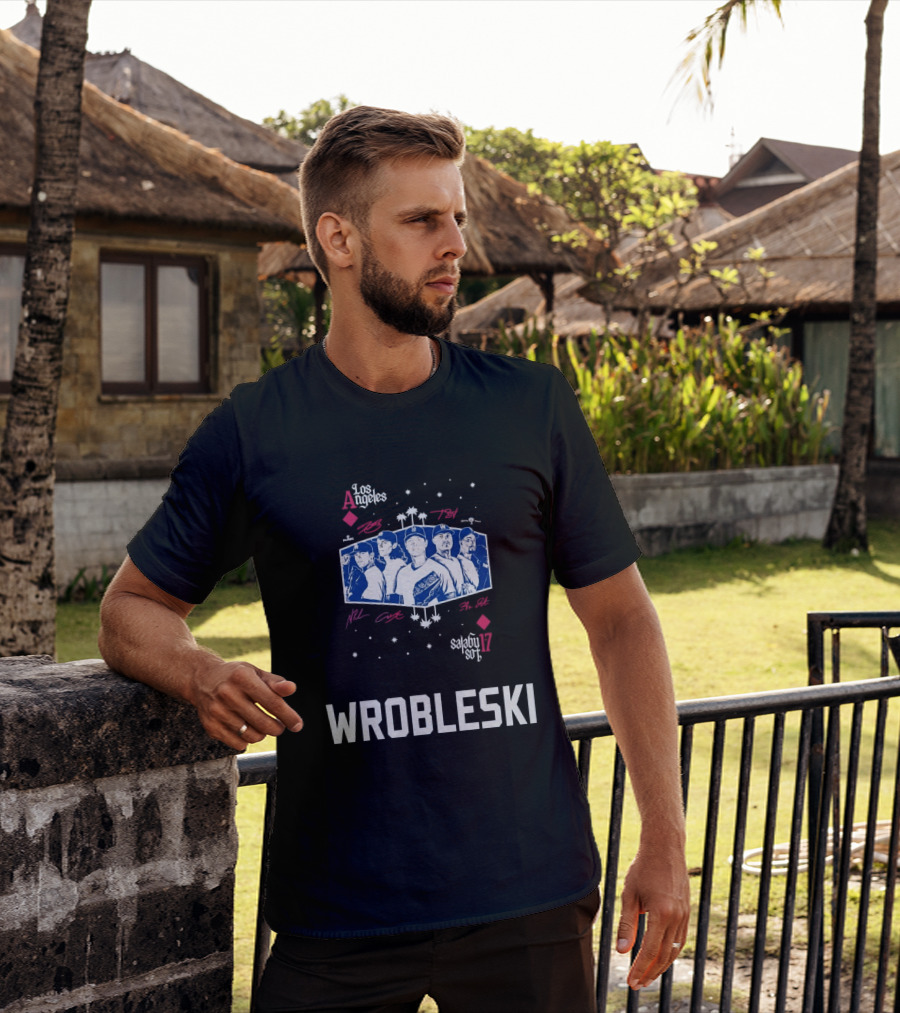 Los Angeles Dodgers 2026 Aces Wrobleski Team Players T-Shirt