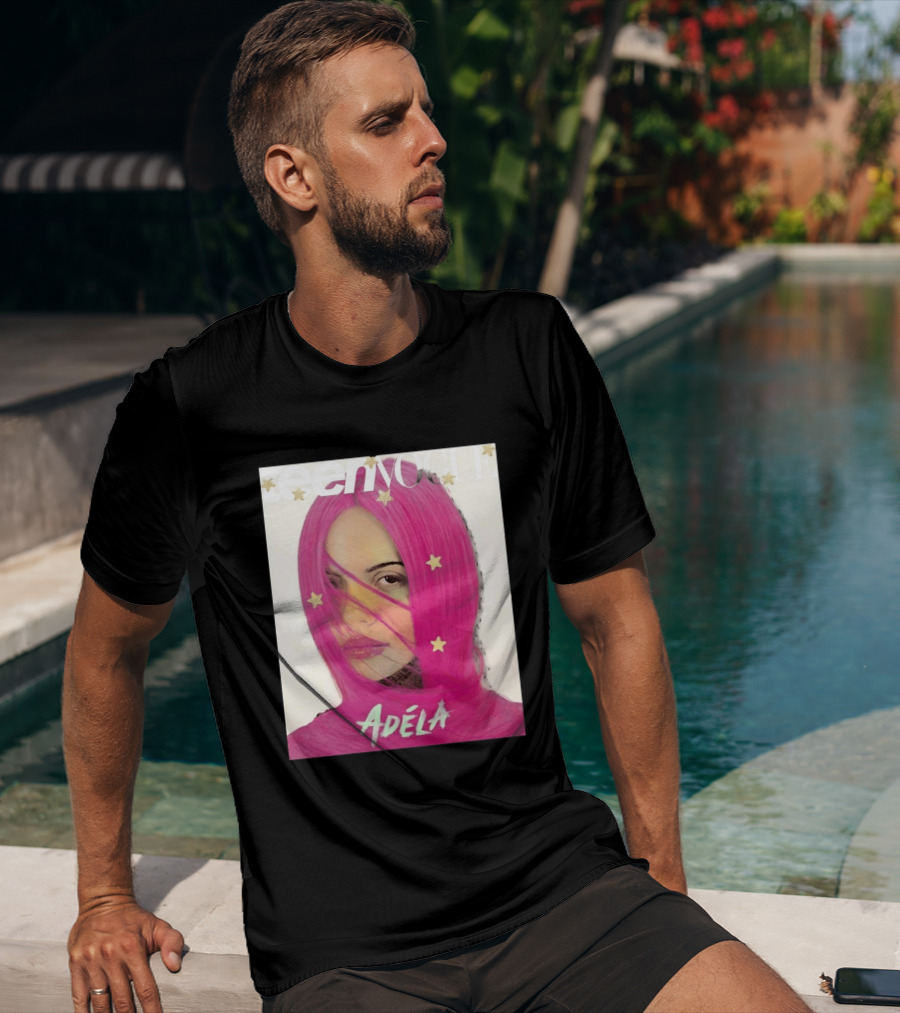 Teen Vogue Cover Adéla Pink Hair Star Accents T-Shirt