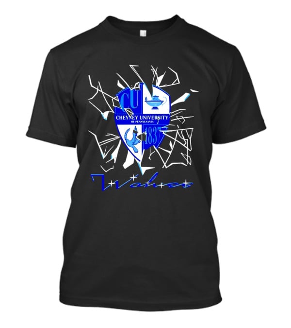 Cheyney University Pennsylvania 1837 Shattered Glass Wolves T-Shirt