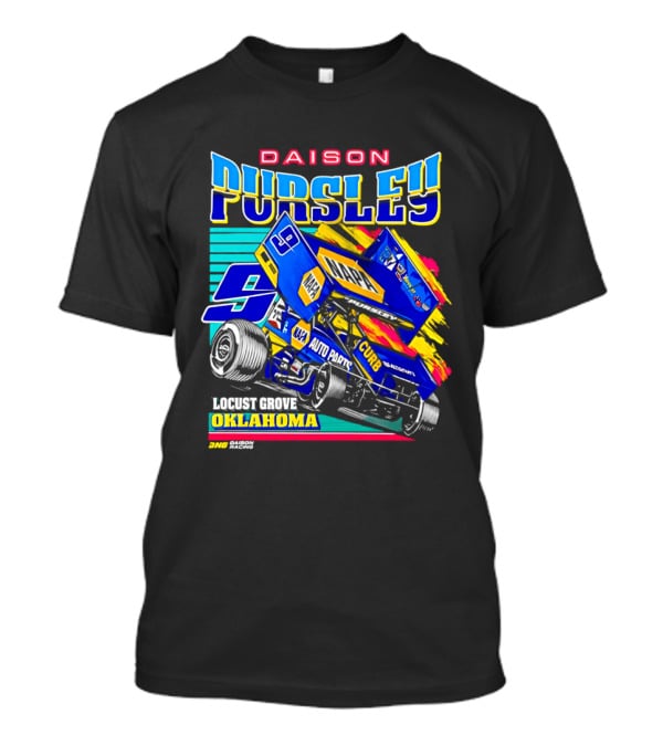 Daison Pursley Locust Grove Oklahoma Sprint Car Racing 9 Team T-Shirt