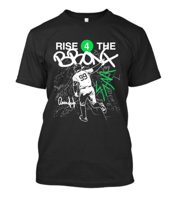 Rise 4 The Bronx Aaron Judge 99 Baseball Graffiti T-Shirt