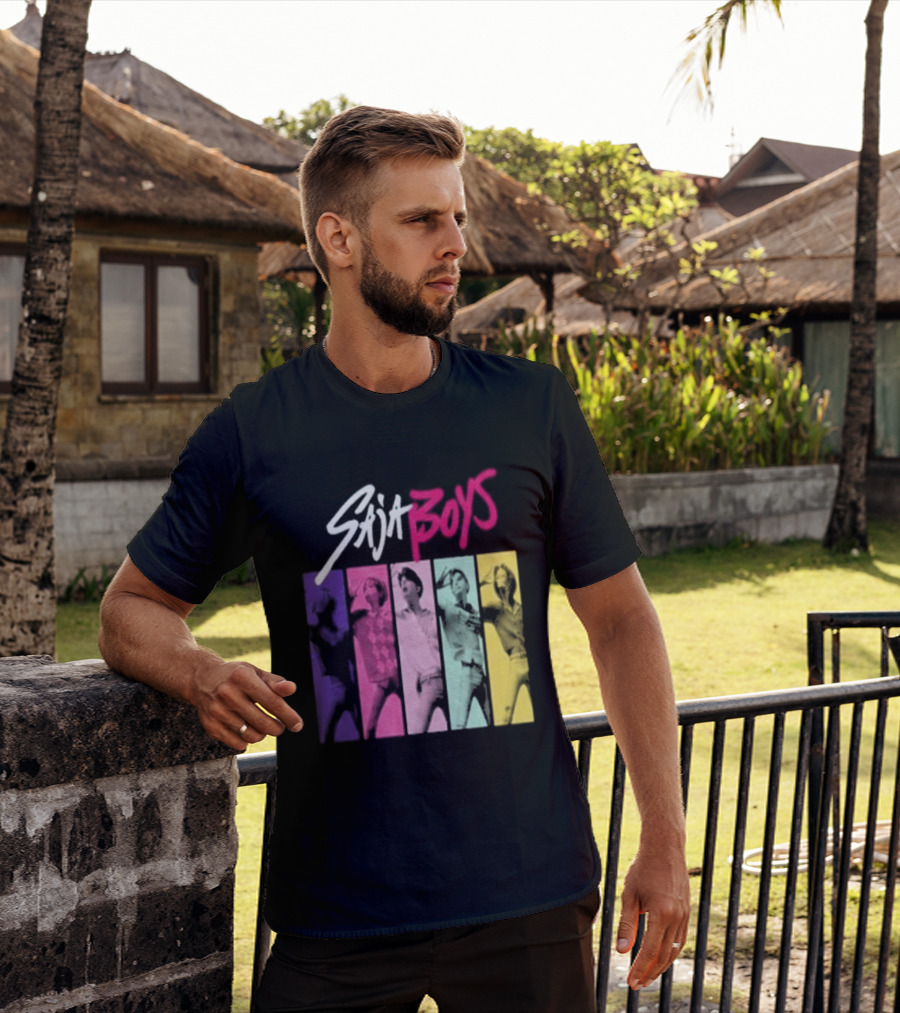 Saja Boys Kpop Demon Hunters World Tour Colorful T-Shirt