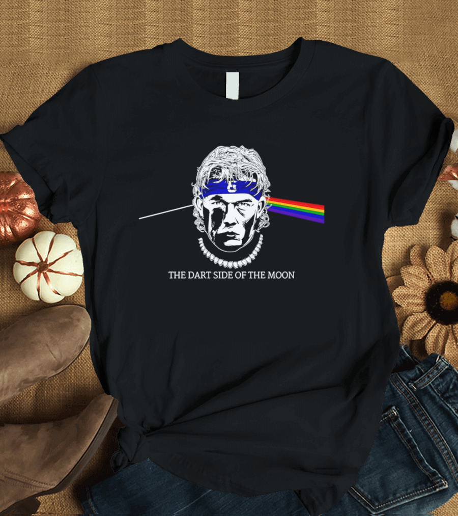 The Dart Side Of The Moon Rainbow Prism Luke Littler T-Shirt